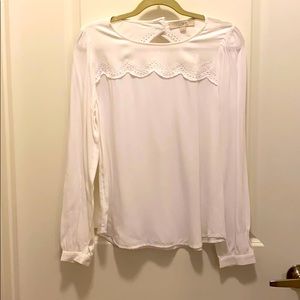 White Eyelit Blouse